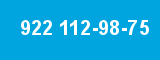 922 112-98-75